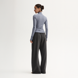 Enid Top - Dusty Blue
