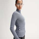 Enid Top - Dusty Blue