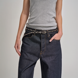 Eyelet Belt - Burnt Coffee