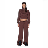 Cropped Zip Trak Top