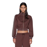Cropped Zip Trak Top
