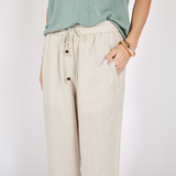 Fresco Linen Pant - Natural
