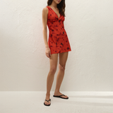 Graciela Mini Dress - Rosso