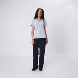 Half Time V-Neck Tee - Grey Marle