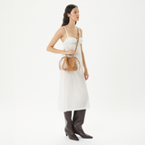 Halle Eyelet Crossbody - Camel