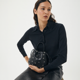 Halle Eyelet Crossbody - Black