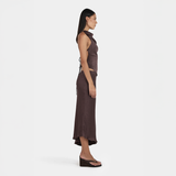 Lucie Asymmetric Skirt - Mulberry