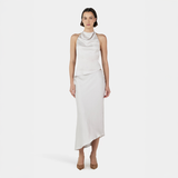 Lucie Asymmetric Skirt - Silver