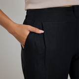Instinctive Black Recycled Stretch Back Wide Leg Pant