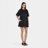 Jemima Taffeta Dress - Black