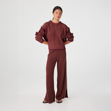 Josie Sweater - Merlot / Pecan