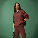Josie Sweater - Merlot / Pecan
