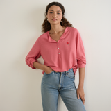 Kirby Henley Tee - Desert Rose