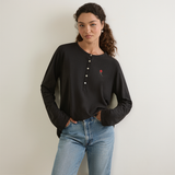 Kirby Henley Tee - Black