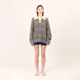 Stripe Knit Polo
