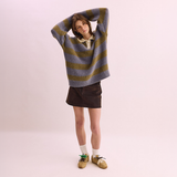 Stripe Knit Polo