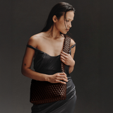Luca Woven Crossbody - Chocolate