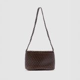 Luca Woven Crossbody - Chocolate