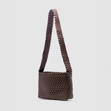 Luca Woven Crossbody - Chocolate