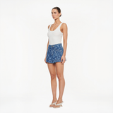 Laguna Printed Denim Short