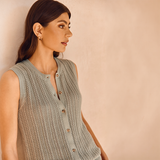 Lume Knit Vest - Sage