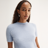 Mochi Knit Tee  - Pale Blue