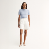 Mochi Knit Tee  - Pale Blue