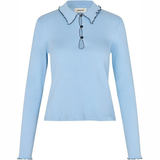 Moonbeam Long Sleeve Top - Pale Blue