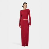Olive Top - Tango Red