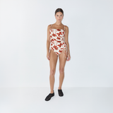 Gathered One Piece - Ruby Floral