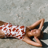 Gathered One Piece - Ruby Floral