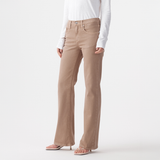 Effie Mid Flare Jean - Mushroom