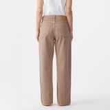 Olive Mid Slouchy Wide Jean - Mushroom