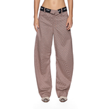 Barrel Trouser - Flip Houndstooth
