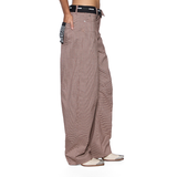 Barrel Trouser - Flip Houndstooth