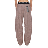 Barrel Trouser - Flip Houndstooth