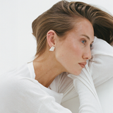 Baby Caterpillar Earrings - Silver