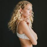 Baby Caterpillar Earrings - Silver