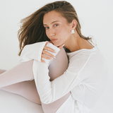 Baby Caterpillar Earrings - Silver