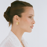 Baby Cushion Earrings - Gold