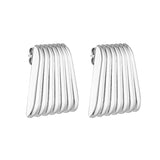 Baby Caterpillar Earrings - Silver