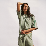 Pippa Oversized Tee - Eucalyptus