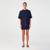 Pippa Oversized Tee - Navy