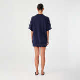 Pippa Oversized Tee - Navy