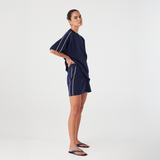 Pippa Oversized Tee - Navy