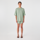 Pippa Oversized Tee - Eucalyptus