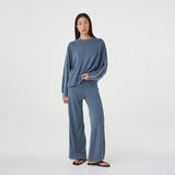 Pippa Long Sleeve Tee - Storm & Cream