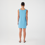 Poppy Mini Dress - Cyan
