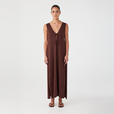 Poppy Maxi Dress - Chocolate