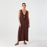 Poppy Maxi Dress - Chocolate